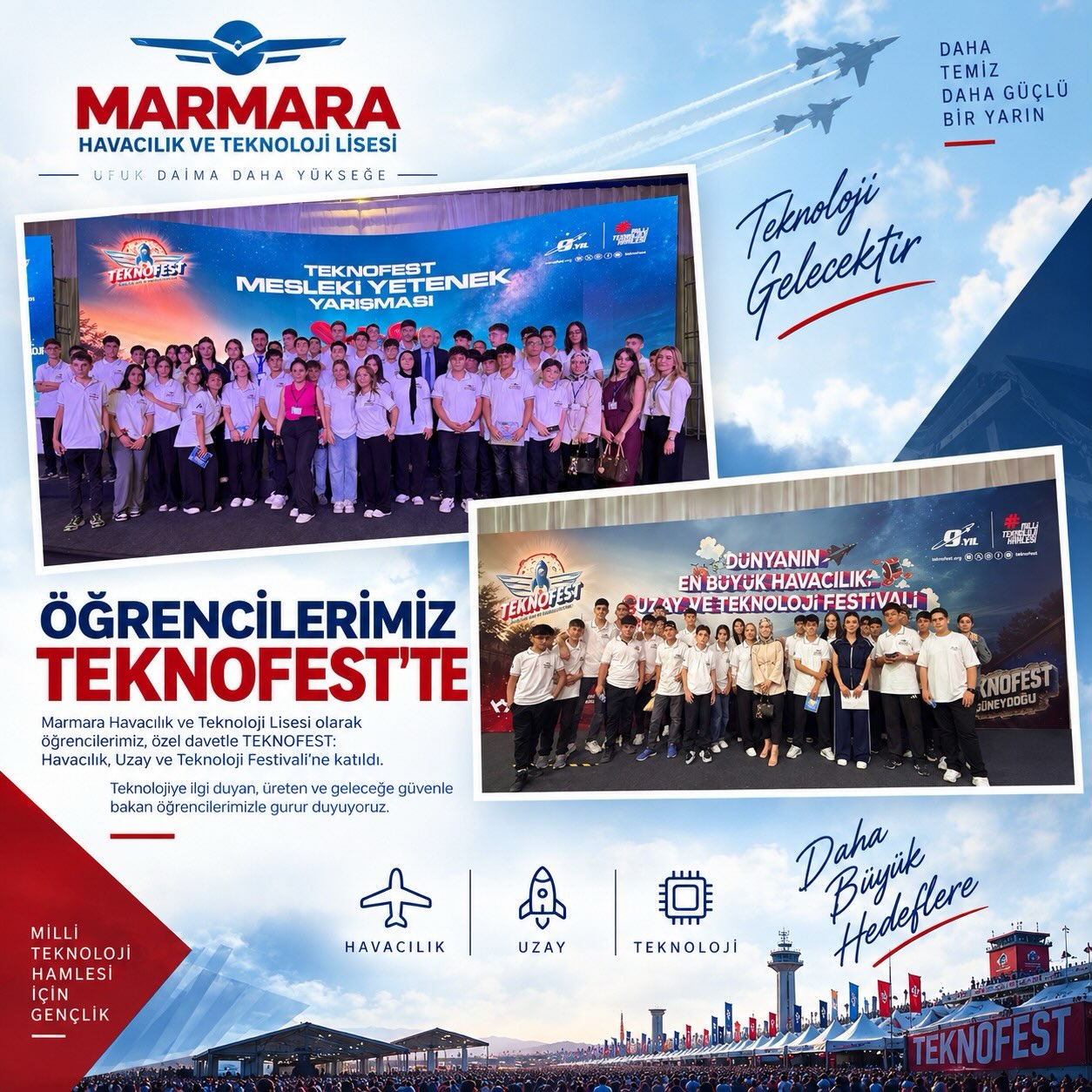 TEKNOFEST Mesleki Yetenek Yarışması'ndayız